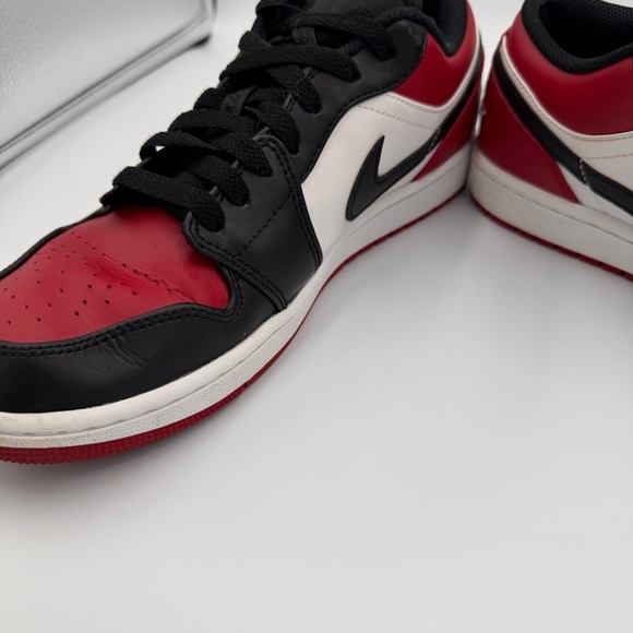 Nike Air Jordan 1 Low "White/Black/Varsity Red" Men's Shoe size 9.5. - Picture 5 of 11